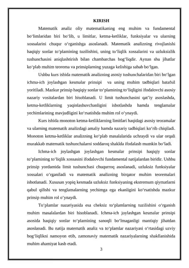 ICHMA-ICH JOYLASHGAN KESMALAR PRINSIPI VA UNING TADBIQLARI 3