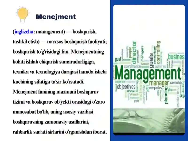 Menejment va marketing asoslari fani 3