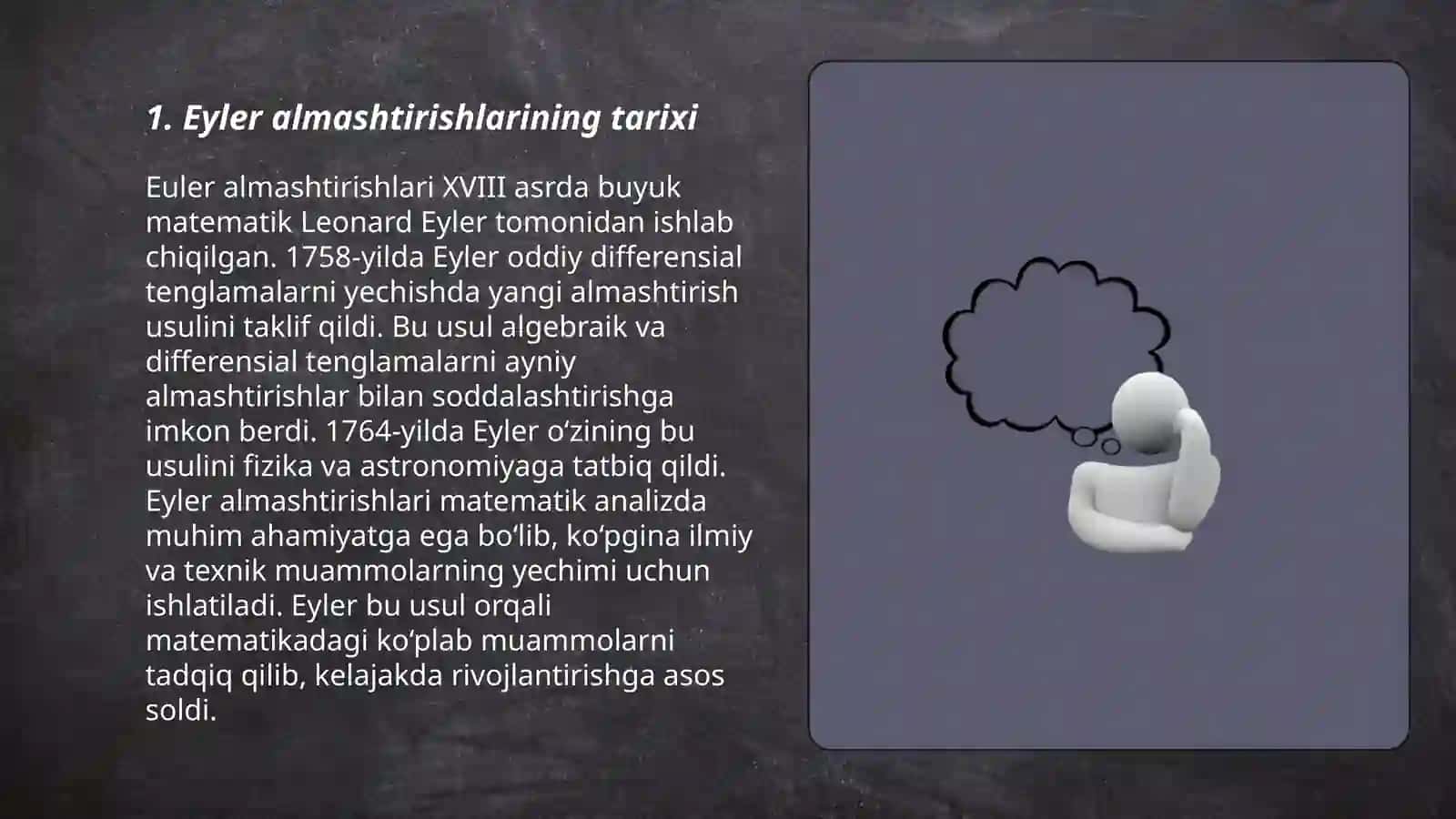 Eyler almashtirishlari 3