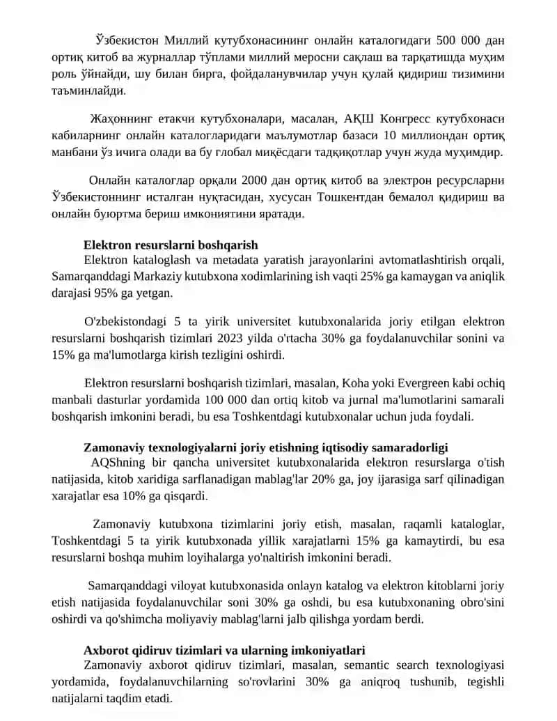 Kutubxona-axborot xizmatlarini tashkil etishda zamonaviy texnologiyalar 3