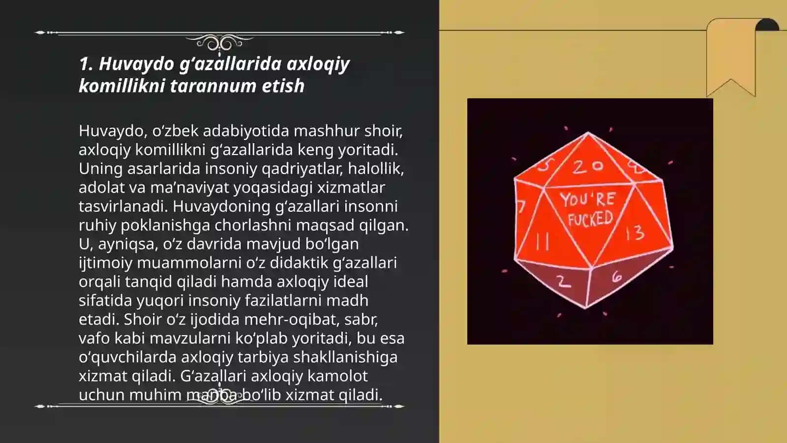 Huvaydo gʻazallarida manaviy komillik mezonlarining badiiy ifodasi 3
