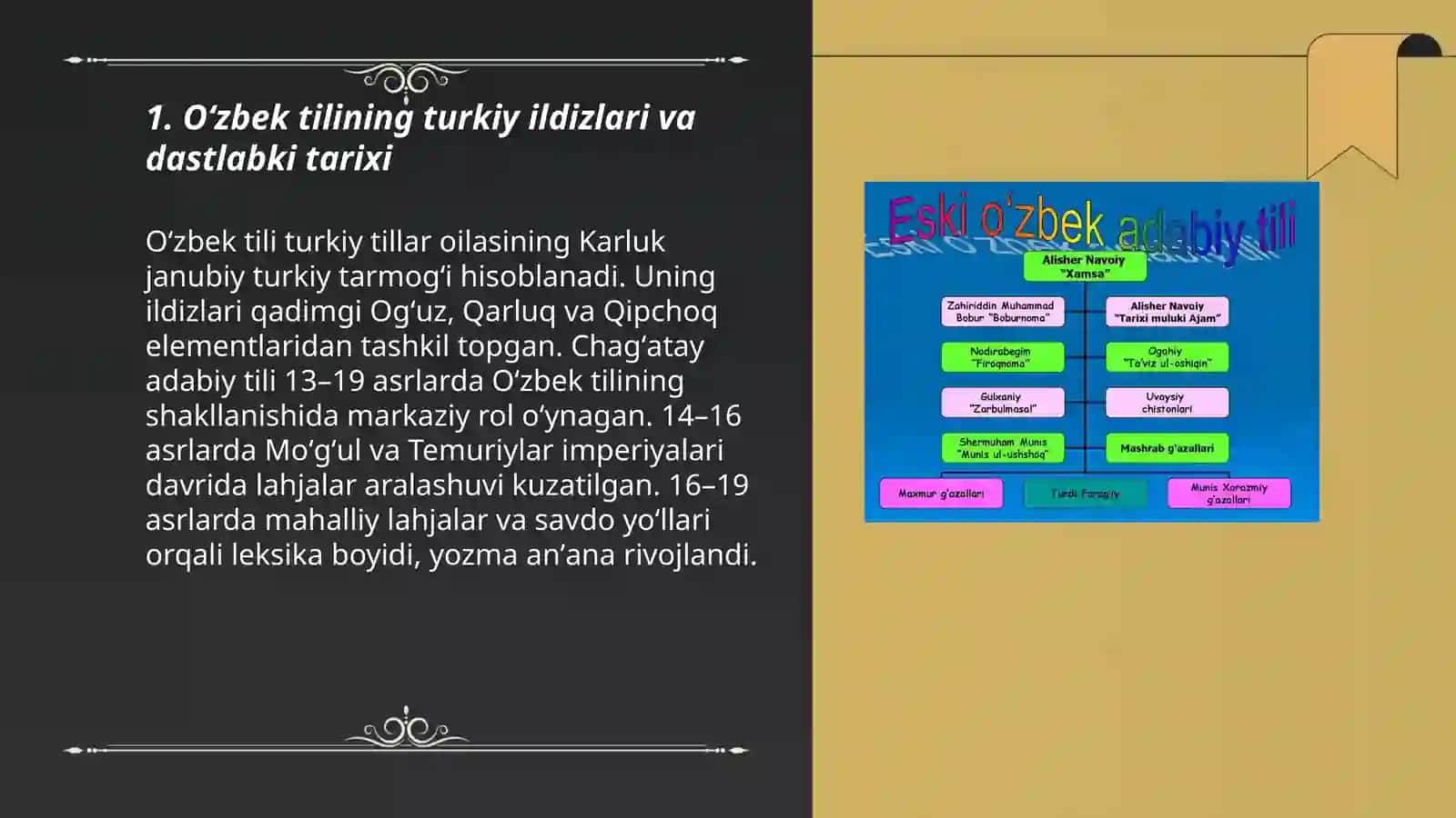 Oʻzbek - tilini oʻrganishning tarixi va bosqichlari 3
