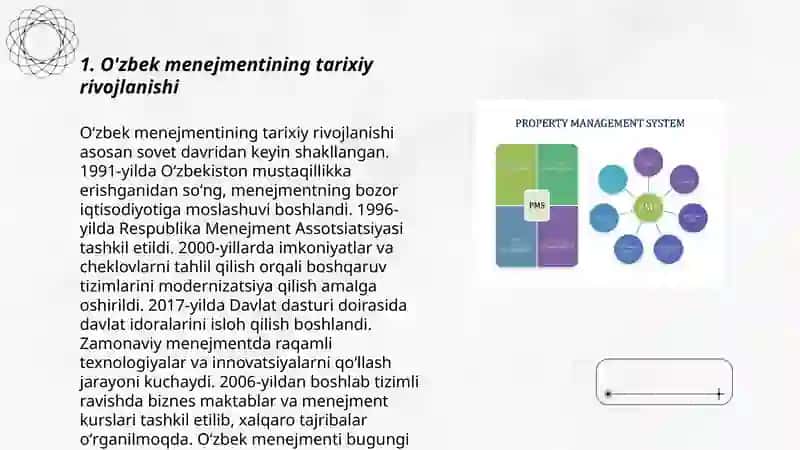 O'zbek menejmentining tarixiy rivojlanishi 3