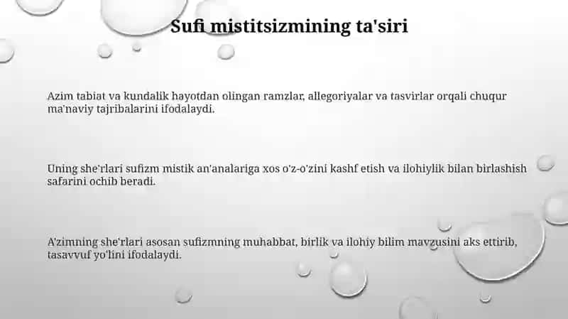 Usmon A'zim she'rlari tahlili 3