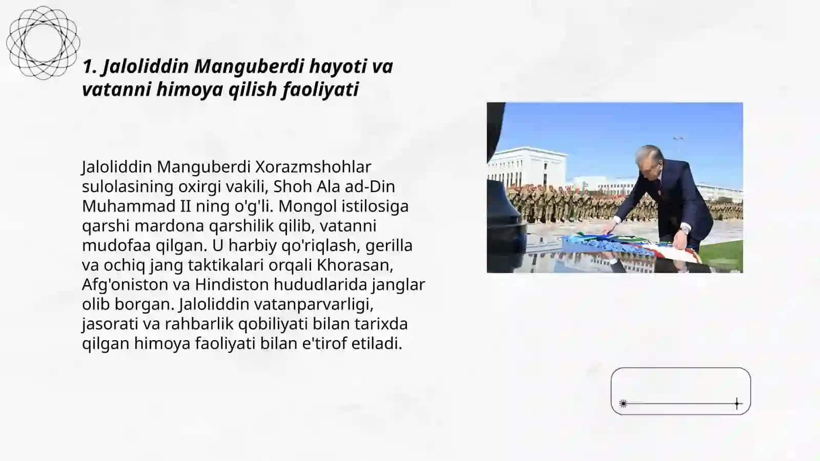 Jaloliddin Manguberdi vatan himoyachisi 3