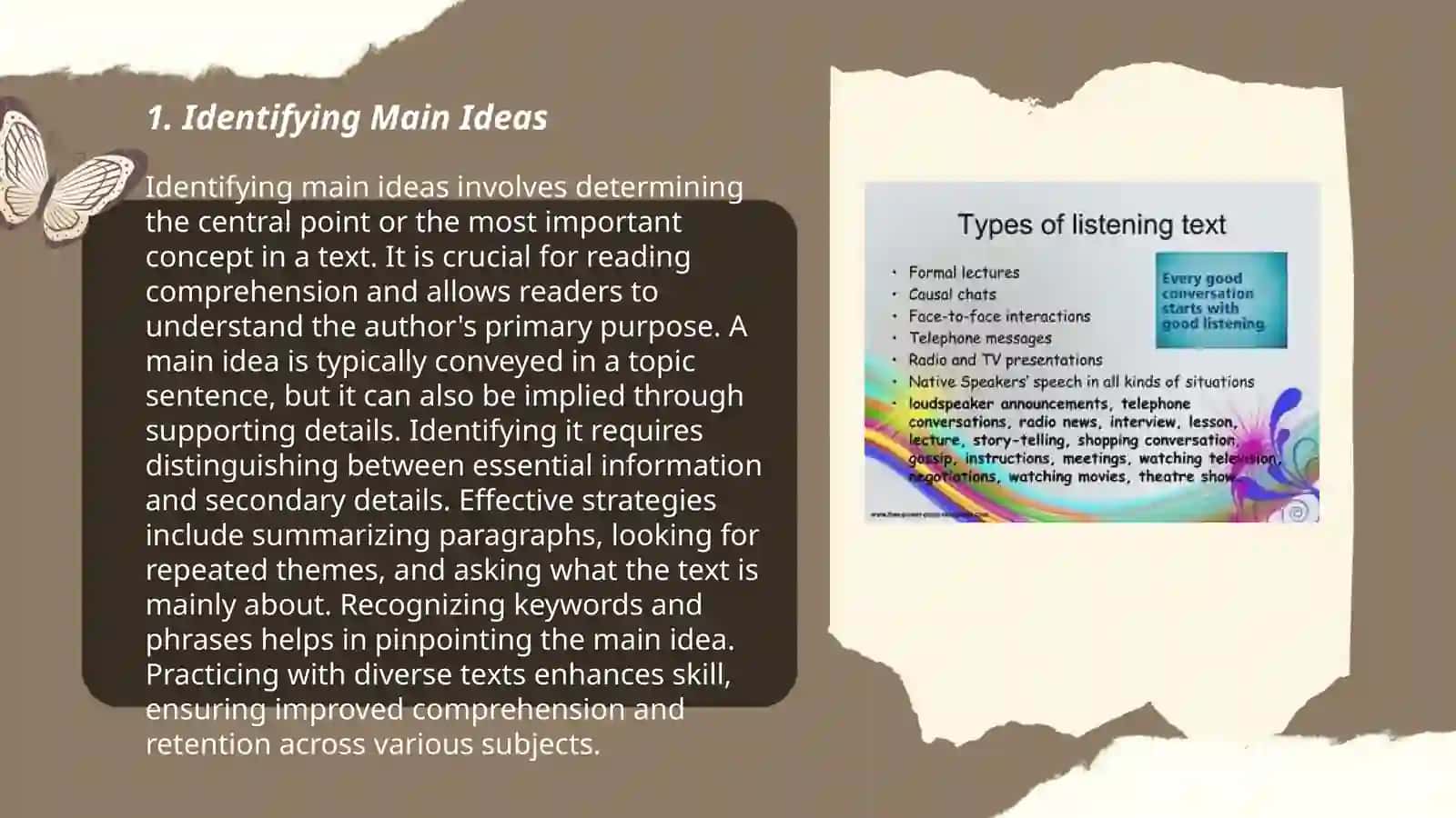 Analysing reading tasks and adapting tests. Creating different listening 3