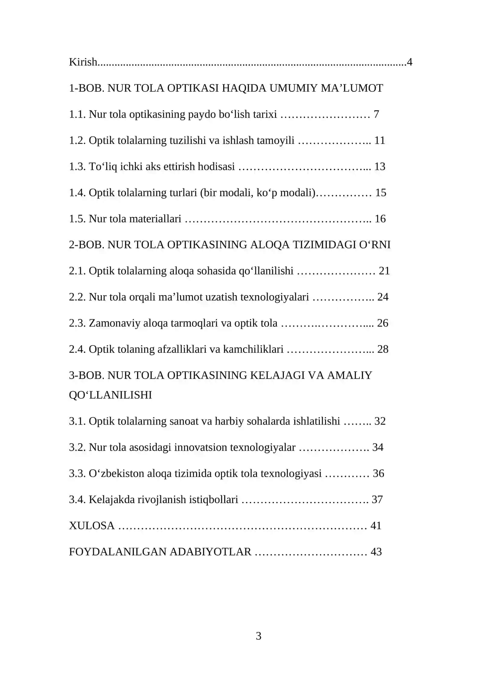 NUR TOLA OPTIKASI VA UNING ALOQA TIZMIDAGI O'RNI 3