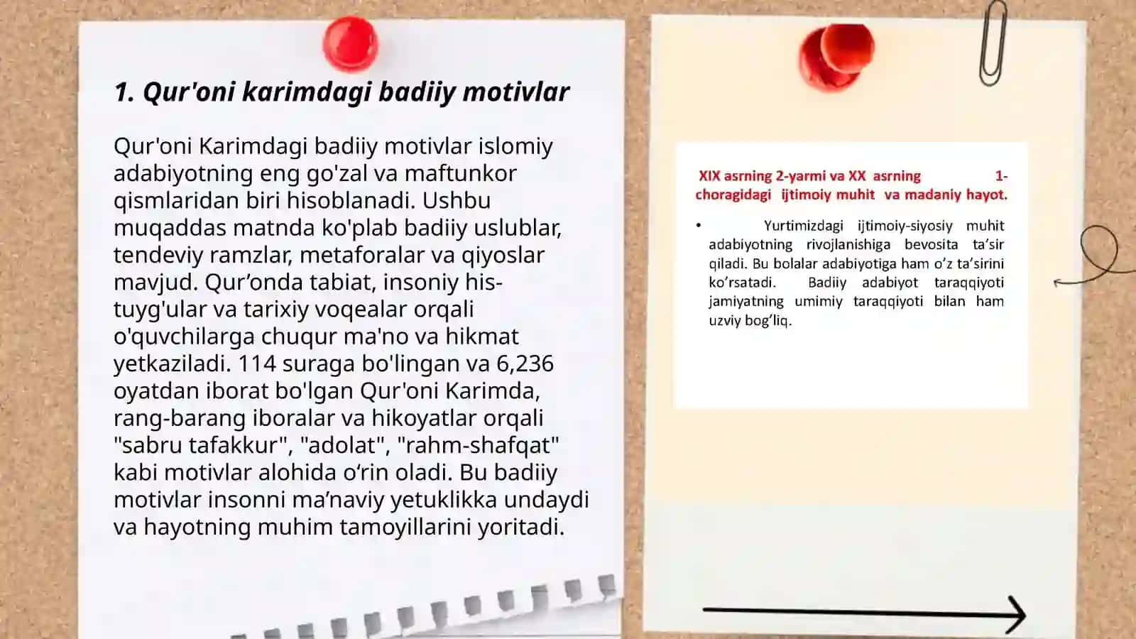Musulmon adabiyotining g'oyaviy motivlari 3