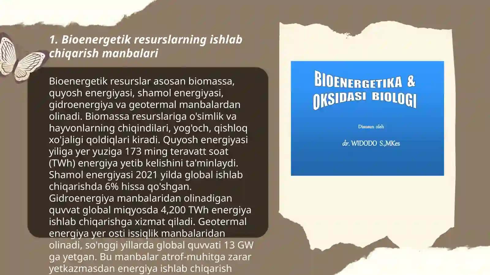 Bioenergetik resurslar 3
