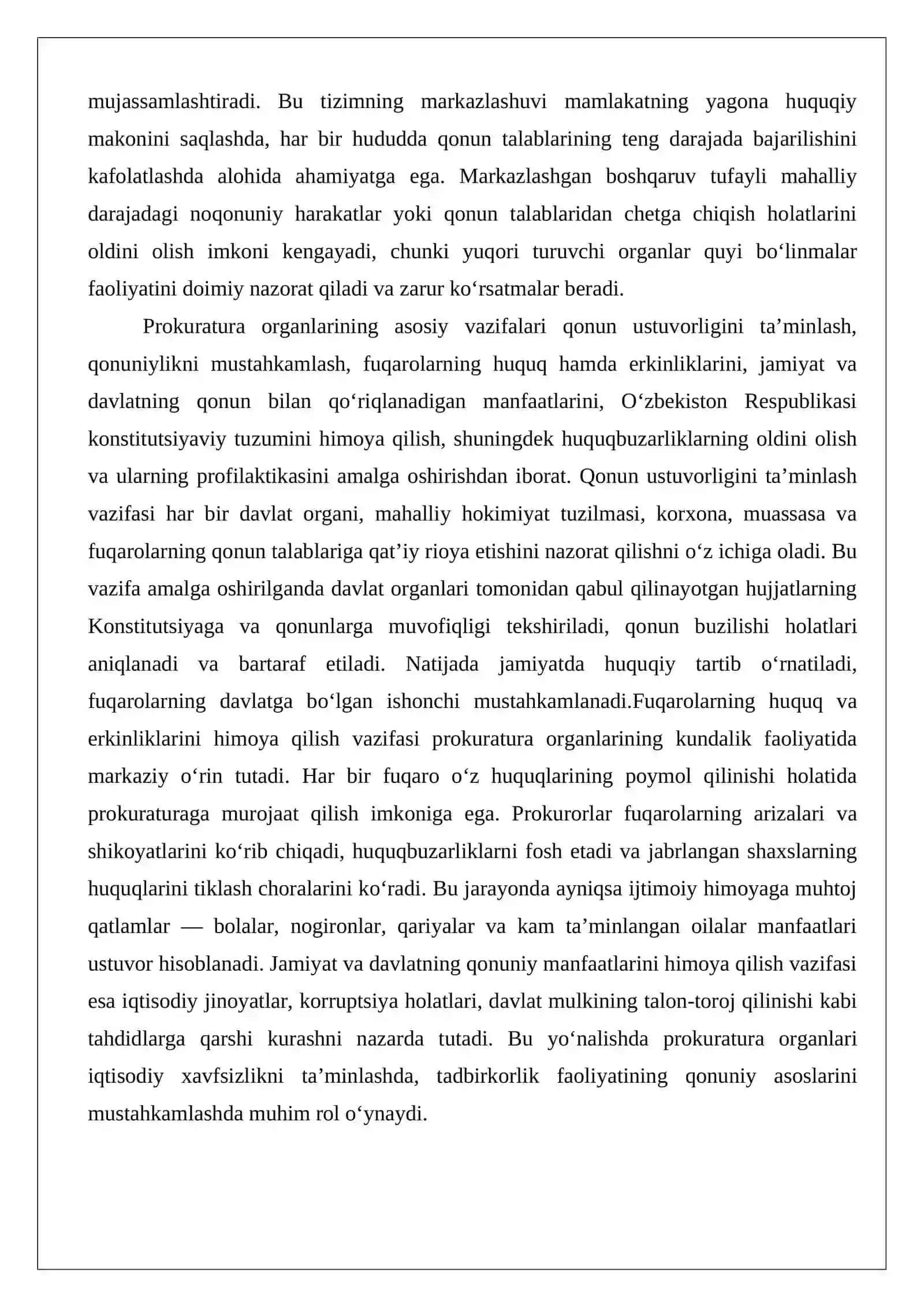 Prokuraturaning davlat organlari tizimidagi o‘rni 3