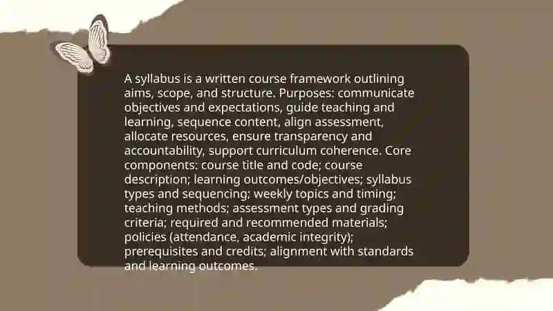Types of syllabus. Principles of syllabus creation 3