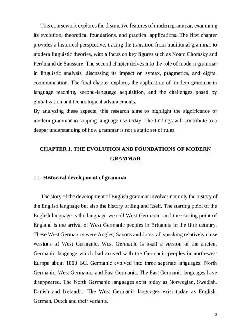 THE DISTINCTIVE   FEATURES OF MODERN GRAMMAR 3