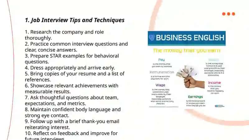Work and busines mavzusida ingliz tilida taqdimot 3