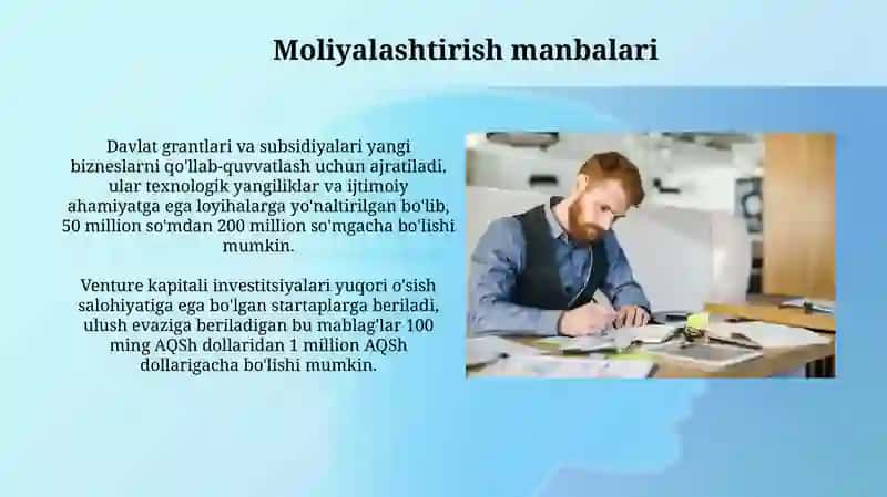 Kichik biznes va xususiy tadbirkorlikni rejalashtirish 3