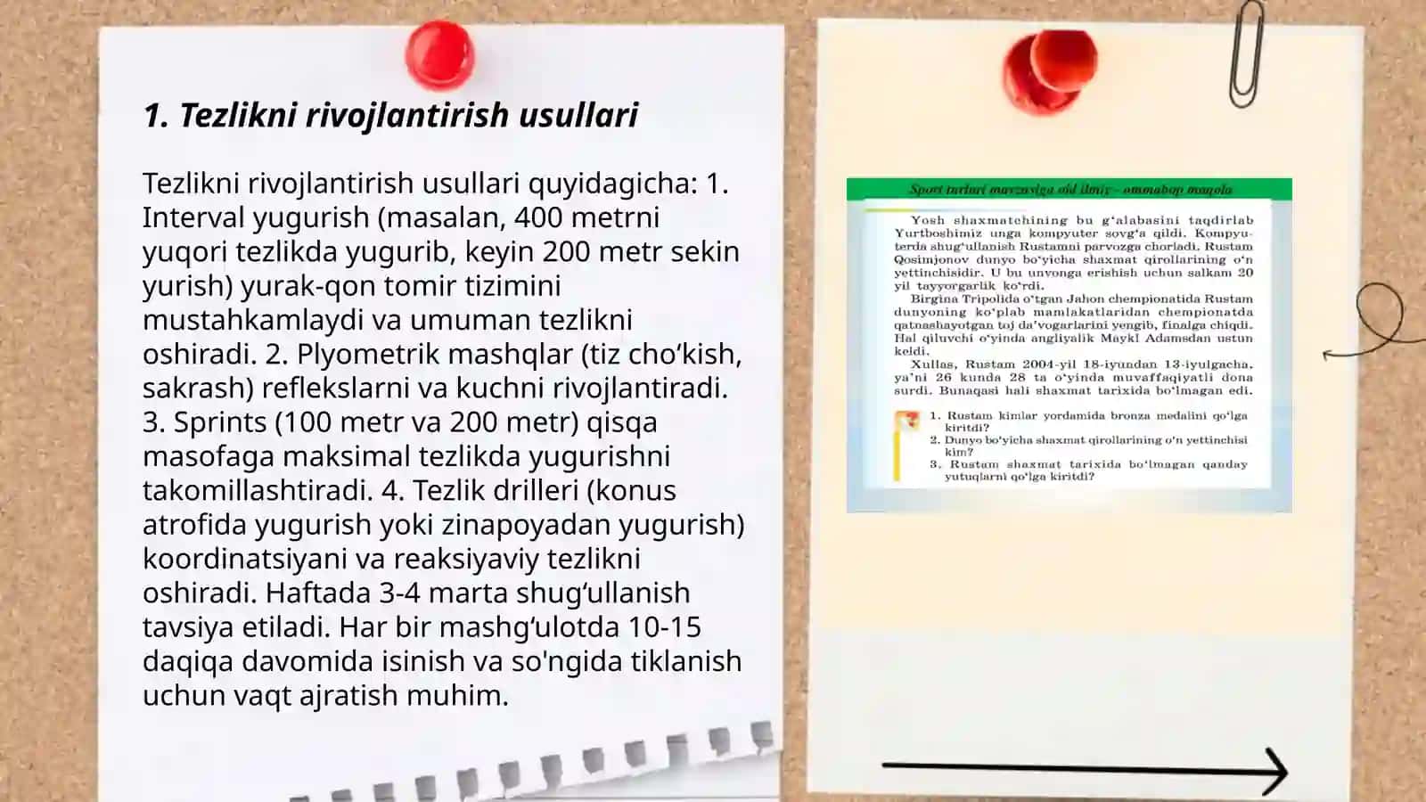 Umumiy jismoniy sifatlarini tarbiyalash mashg'uloti 3