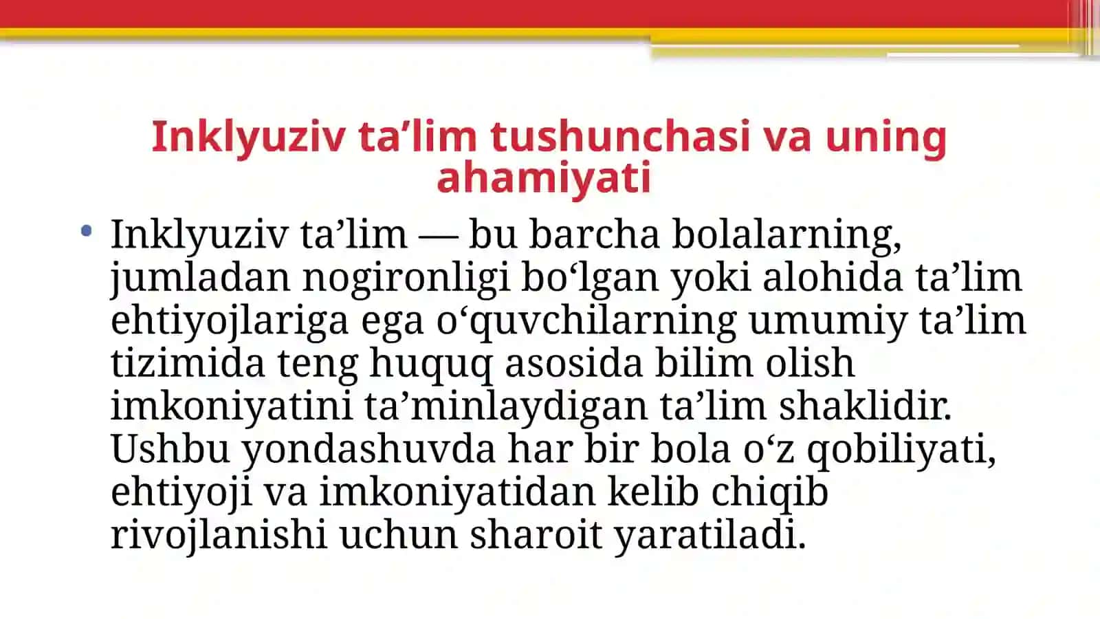 O’zbekiston Respublikasida inklyuziv ta’limni qo'llabquvvatlashning huquqiy asoslari va amaliy tajribalar 3