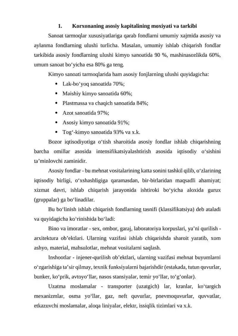 Korxonaning asosiy kapitali 3
