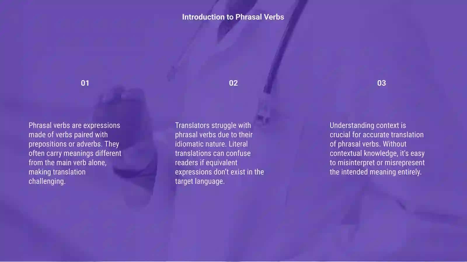 Translation problems of Phrasal verbs 3