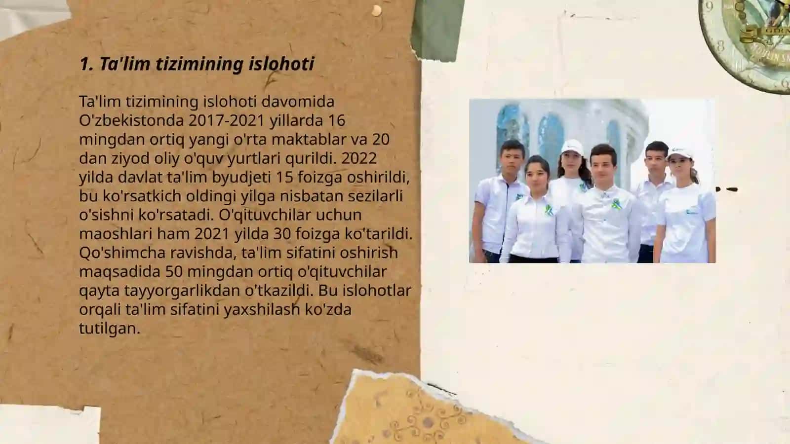 Ta'lim tizimining islohoti 3