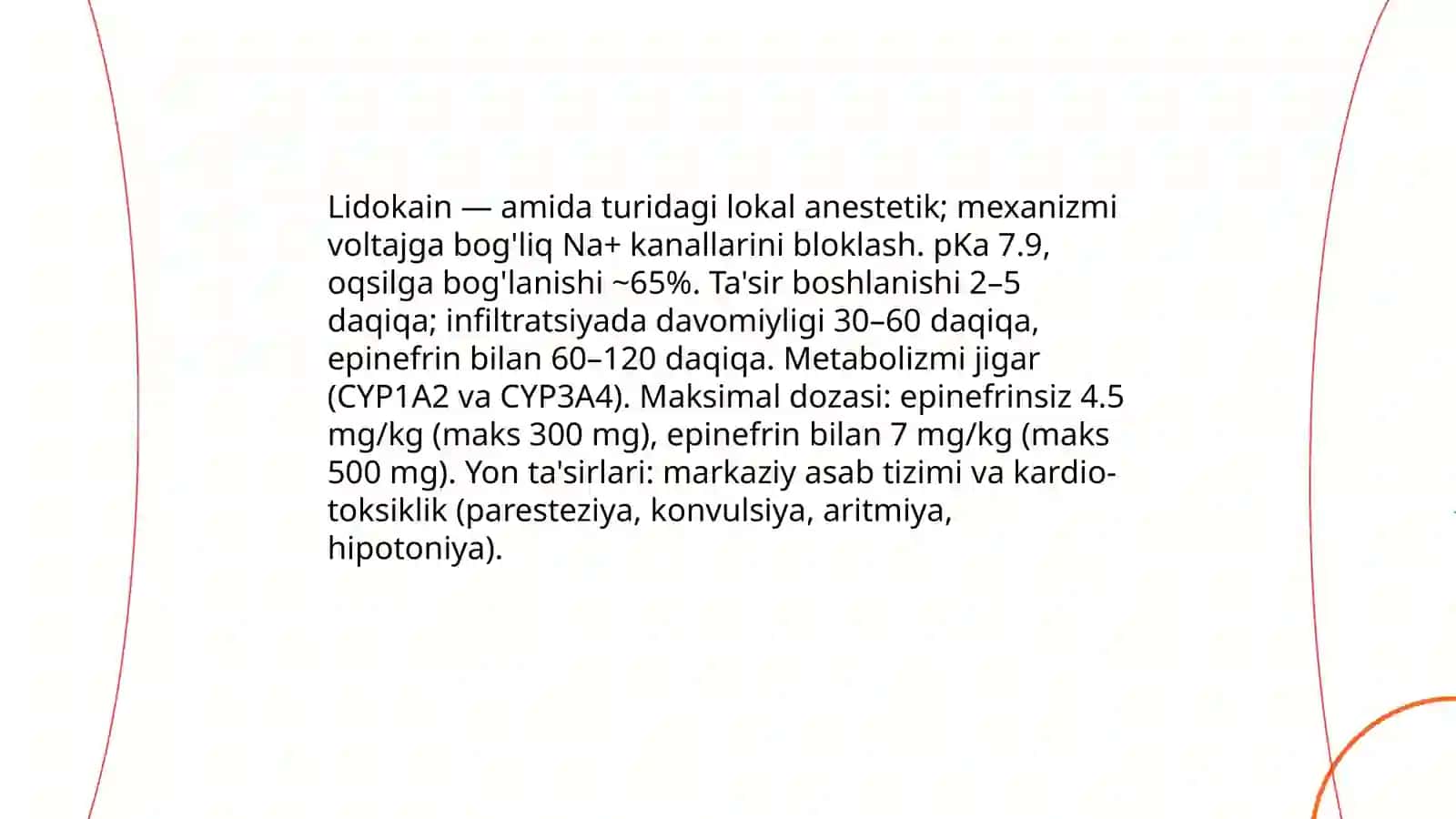 zamonaviy og'riqsizlantiruvchi dori vositalar va ularning xarakteristikasi 3