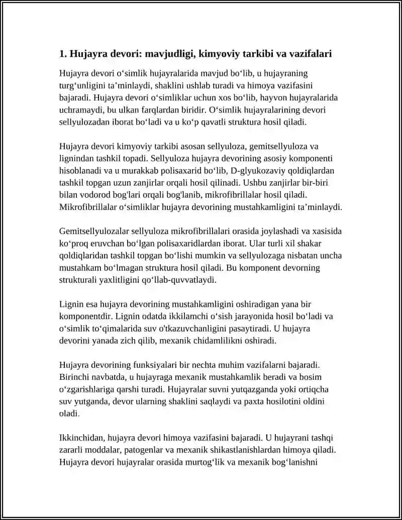 OʻSIMLIK VA HAYVON HUJAYRASINING FARQI VA OʻXSHASHLIK BELGILARI 3