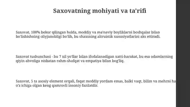 Saxovatlilikning inson ma'naviy kamolotidagi orni va ahamiyati 3