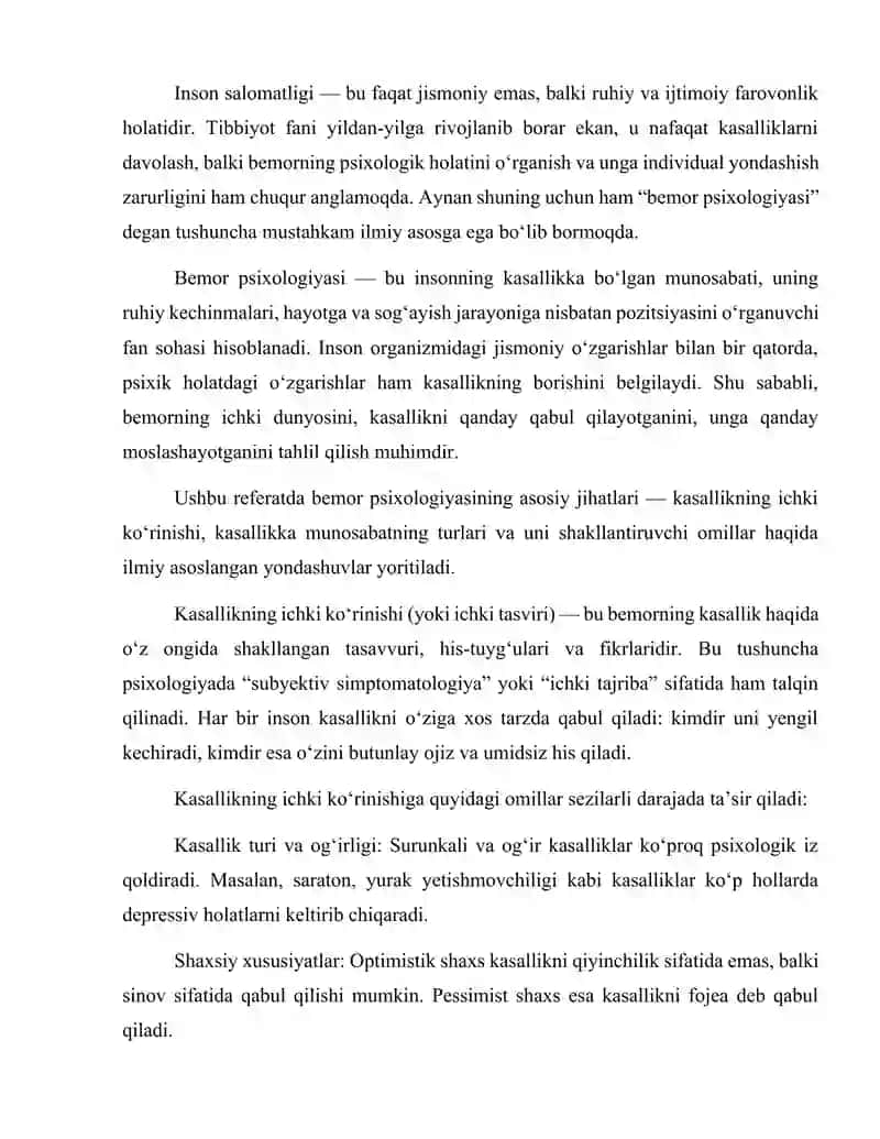 Bemor psixologiyasi 3