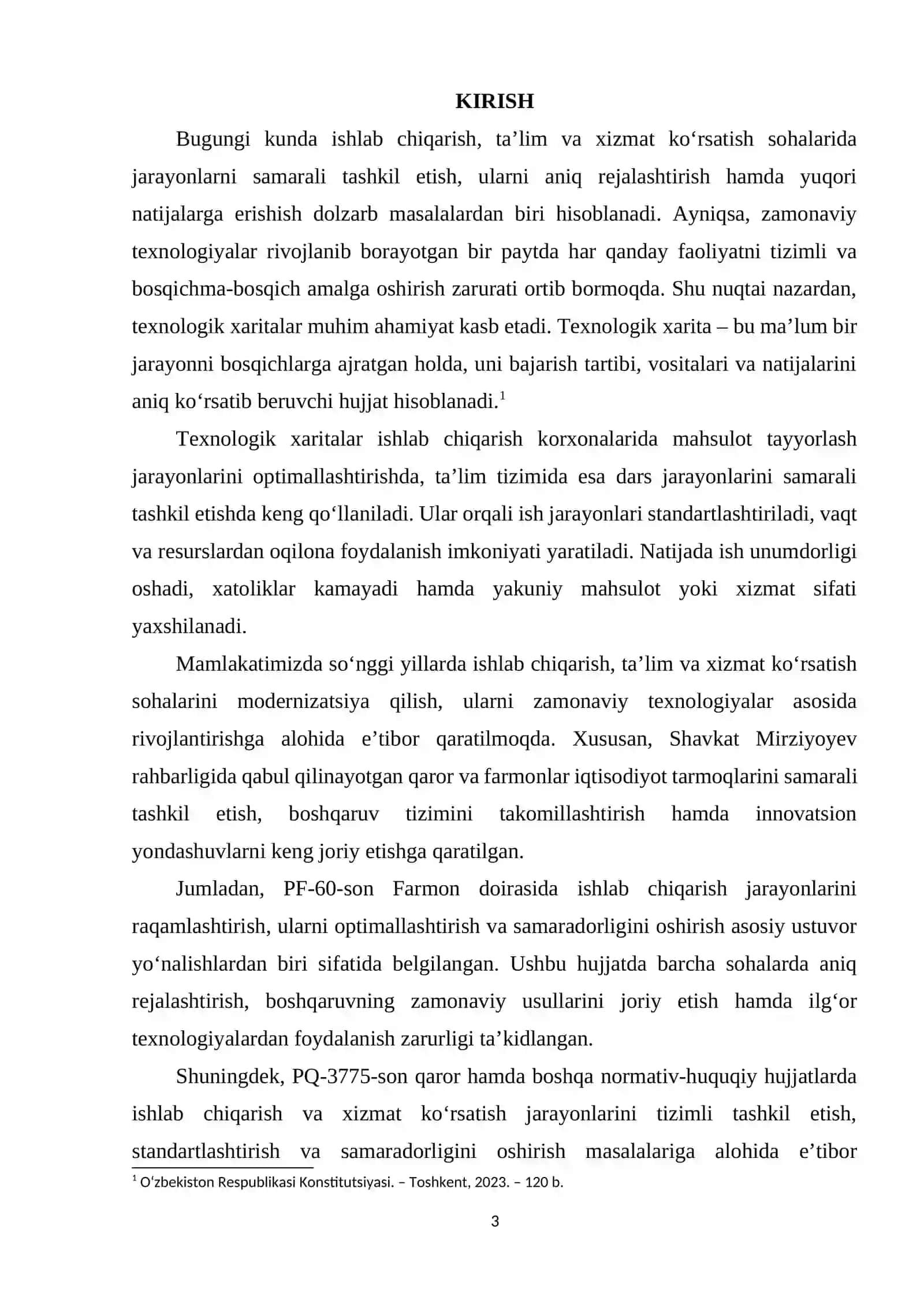 TEXNOLOGIK XARITA VA UNI TAYYORLASH 3