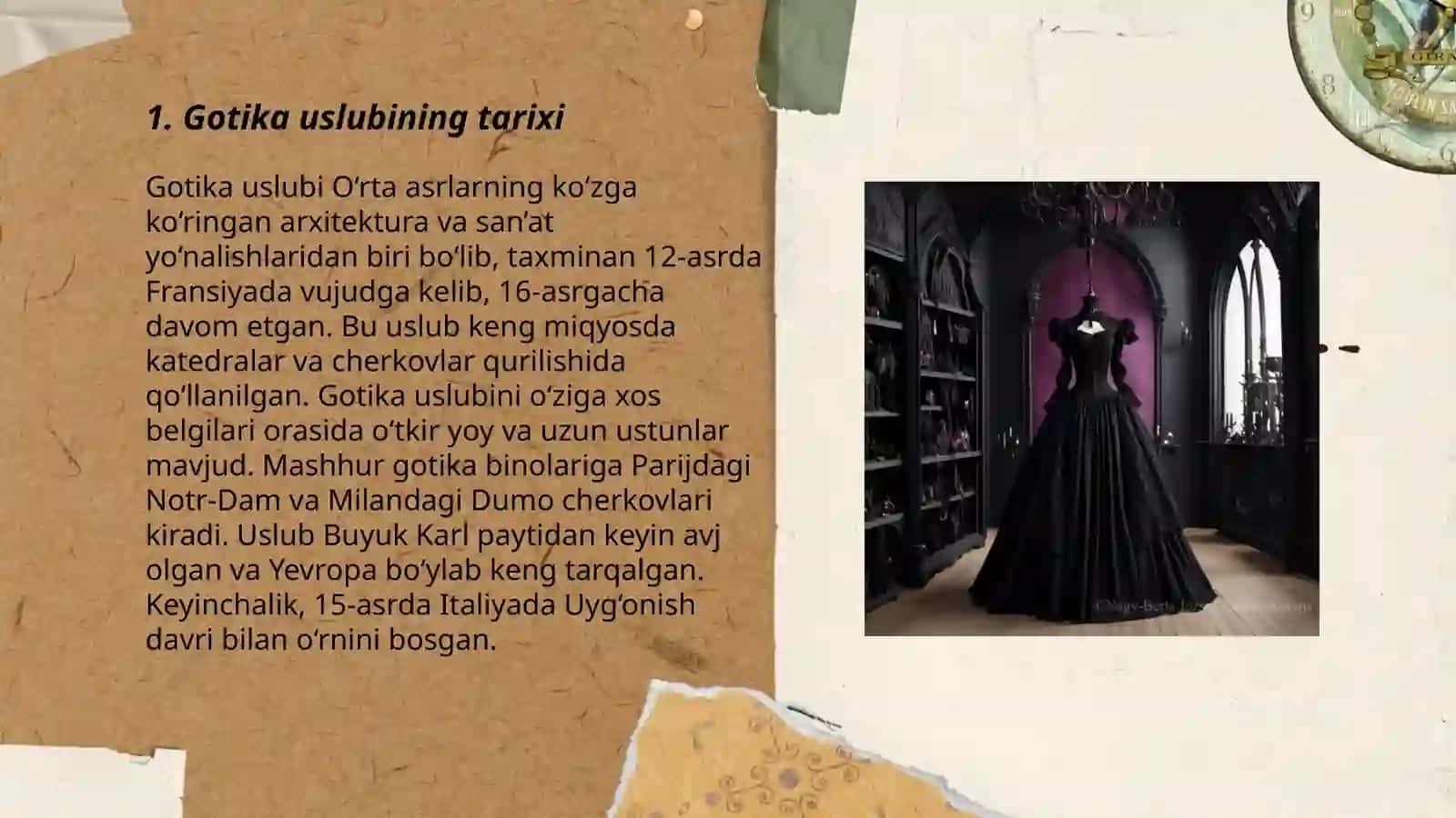 Gotika uslubi haqida malumot va tahlil qilish 3