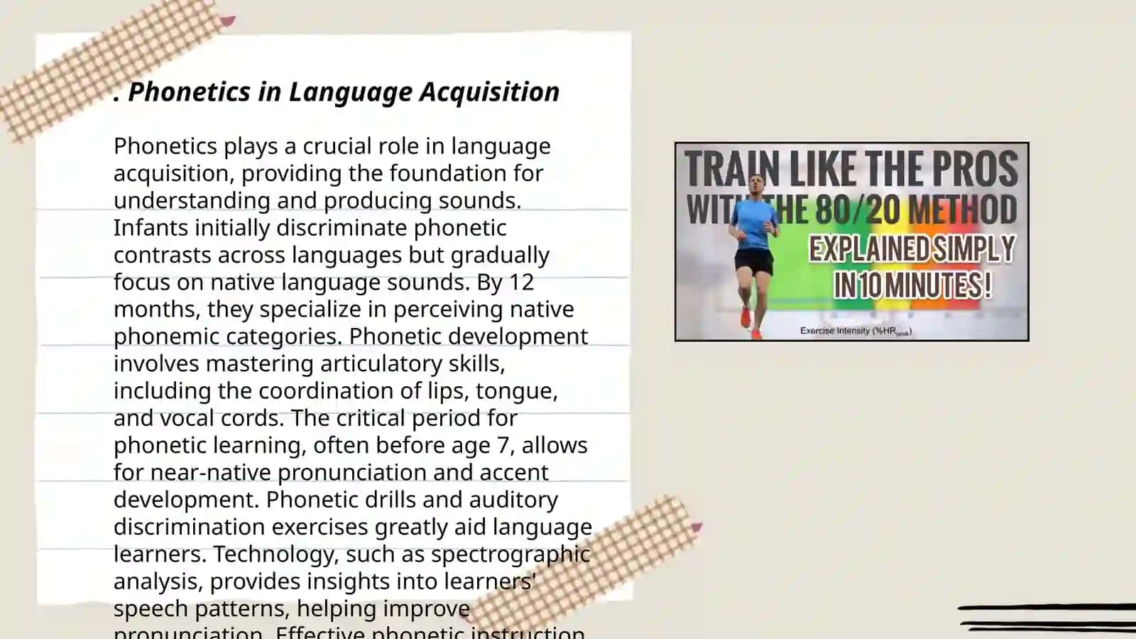 Phonetics in Language Acquisition 3