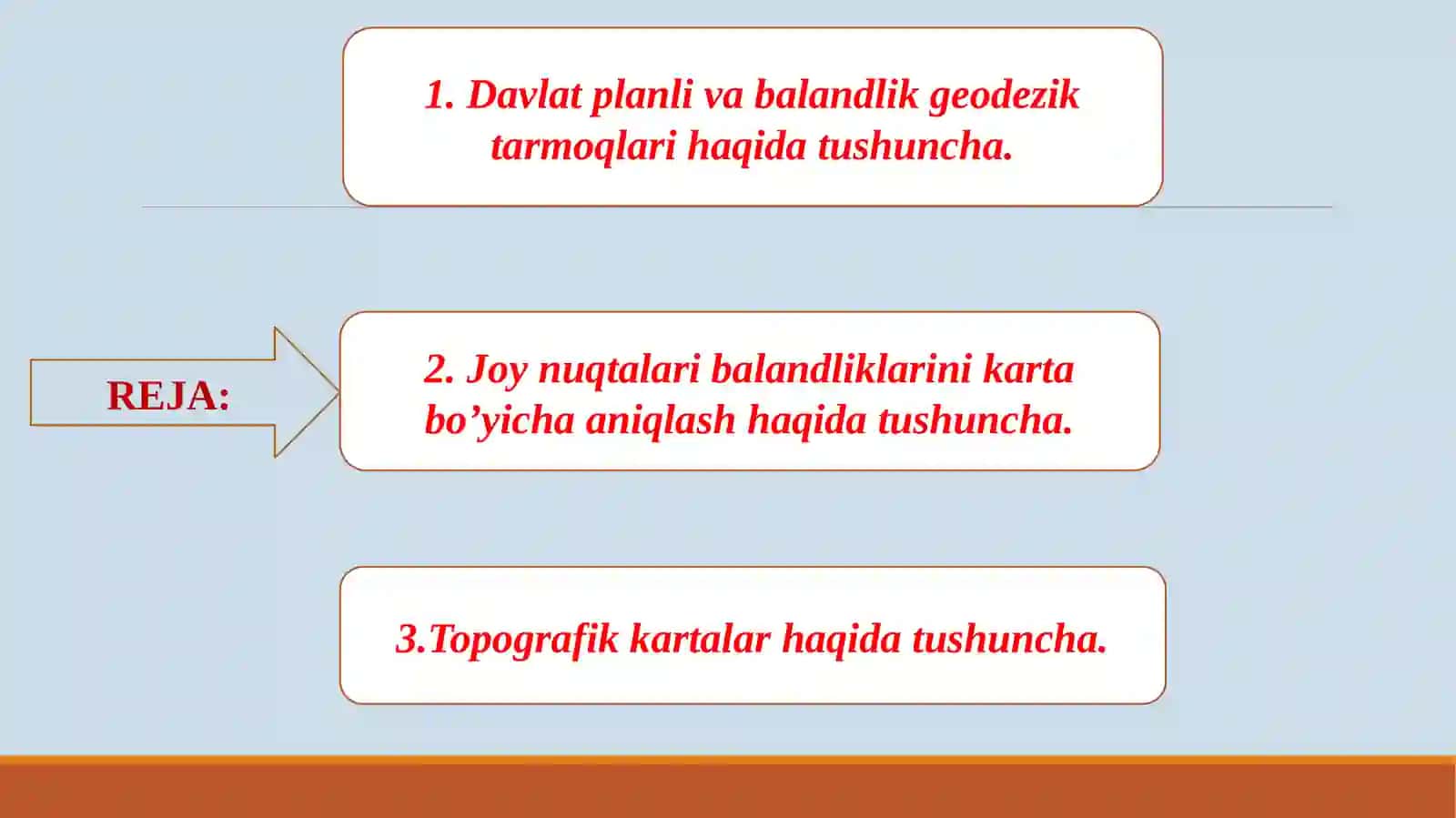 Injenerlik geodeziyasi fanidan amaliy mashg'ulot uchun taqdimot 3