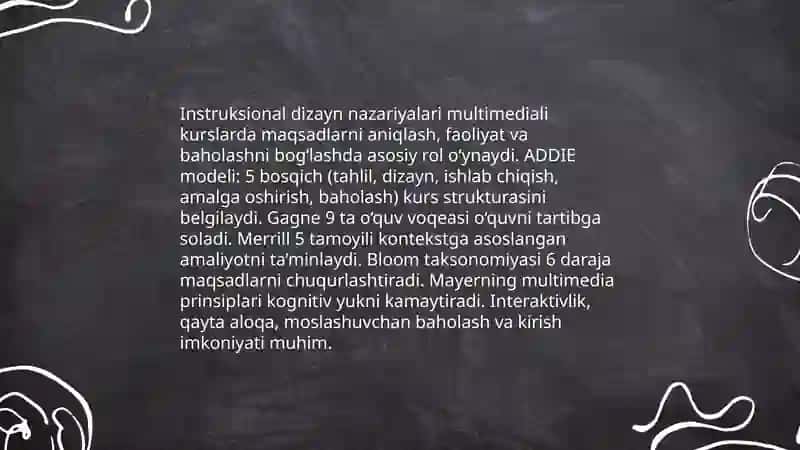 Pedagogik dasturiy vositalar yordamida multimediali o‘quv kurslarini yaratish 3