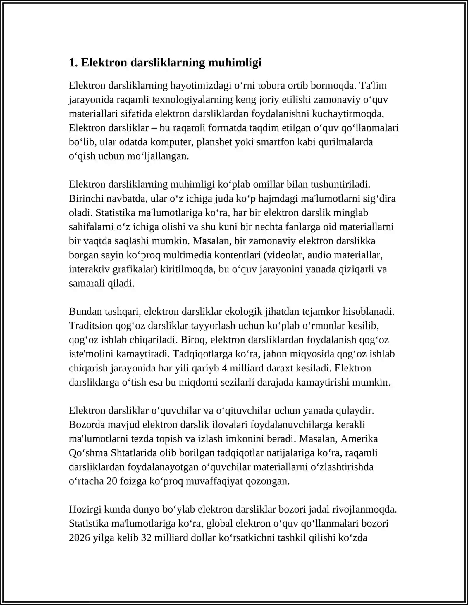 MUTAXASSISLIK FANLARIDAN ELEKTRON DARSLIKLARNI YARATISH TEXNOLOGIYASINI AMALIY O‘RGANISH 3