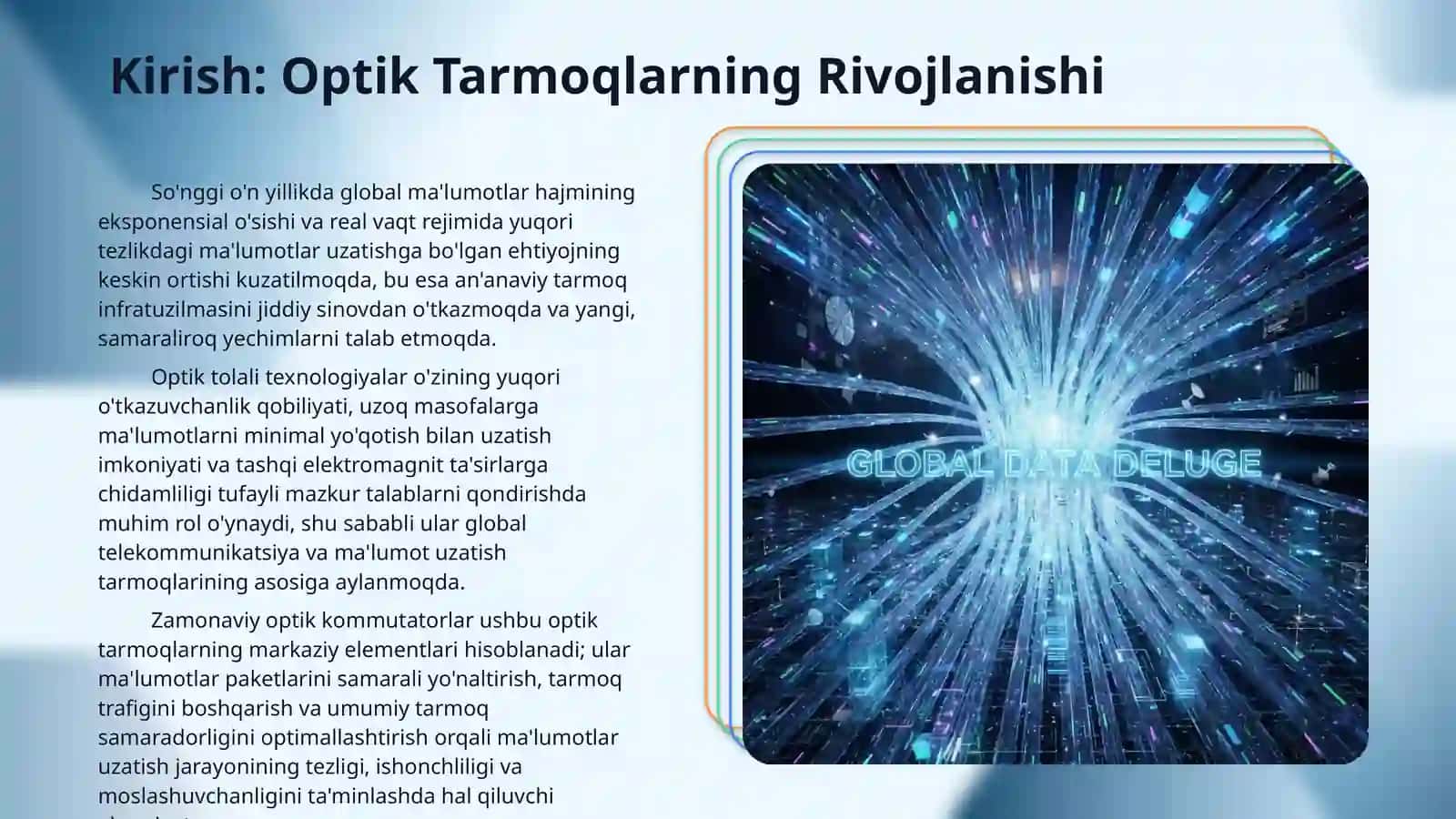Zamonaviy optik kommutatorlar,ularning ishlash tamoyillari. 3