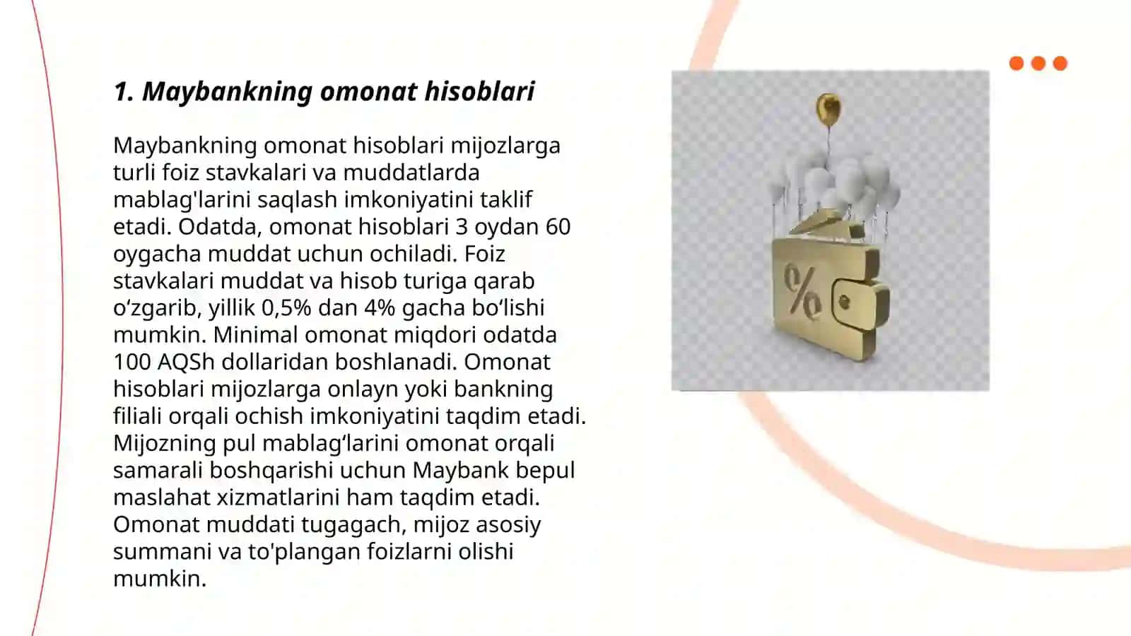 Maybank va uning omonat xizmat turi 3