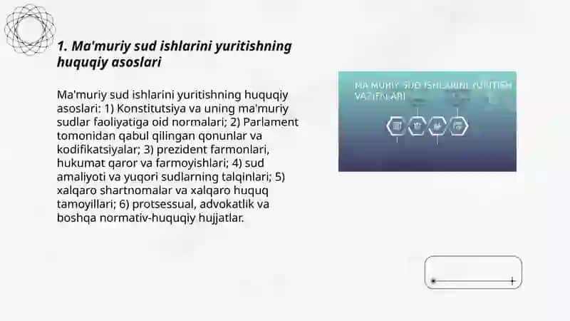 Ma'muriy sud ishlarini yuritish vazifalari 3