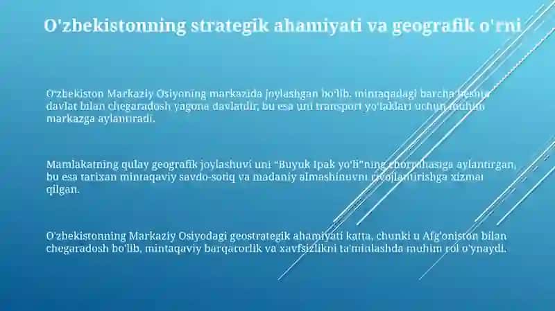 O'zbekistonning Markaziy Osiyo xavfsizligidagi o'rni 3