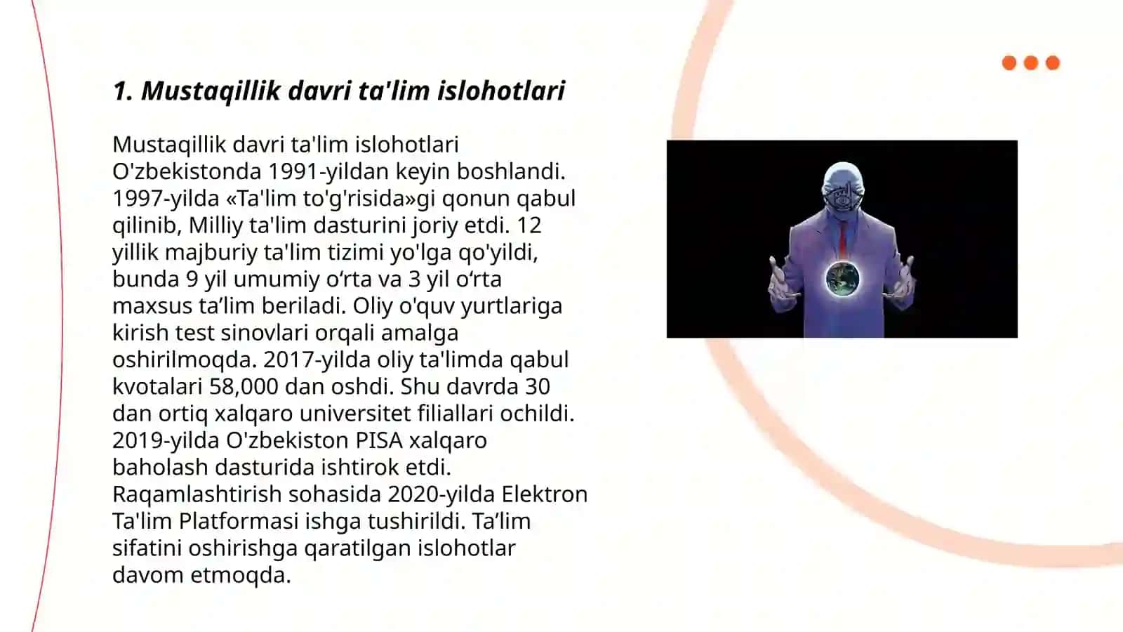 Mustaqillik davri ta'lim islohotlari 3