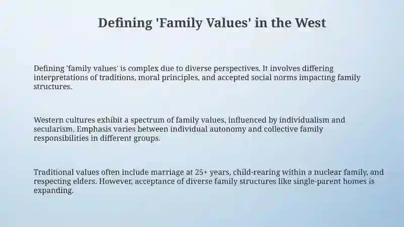 Family values in Western Countries 3