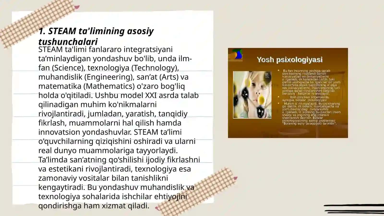 STEAM taʼlim texnologiyalarining oʻziga xos xususiyatlari 3
