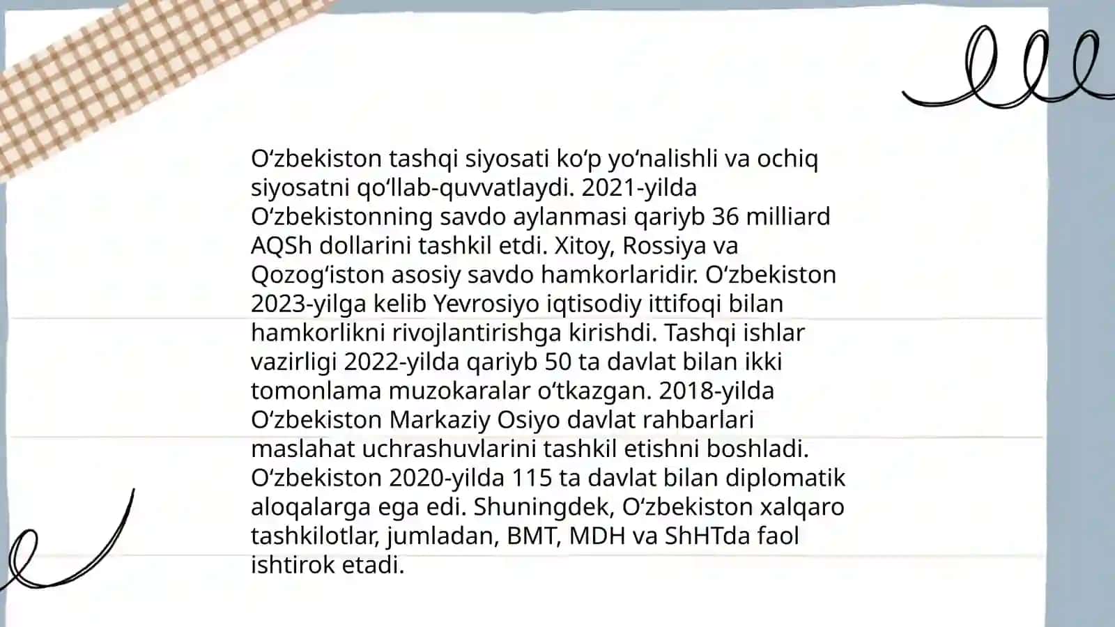O'zbekiston va jahon hamjamiyati 3