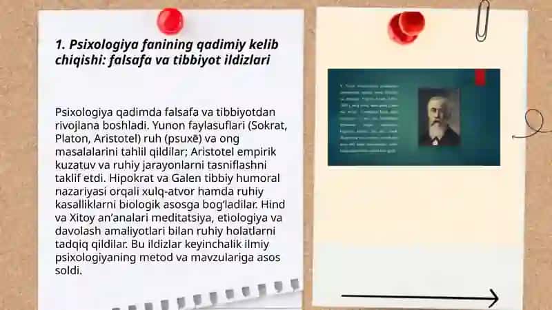 Psixologiya fanining taraqqiyoti tarixi 3