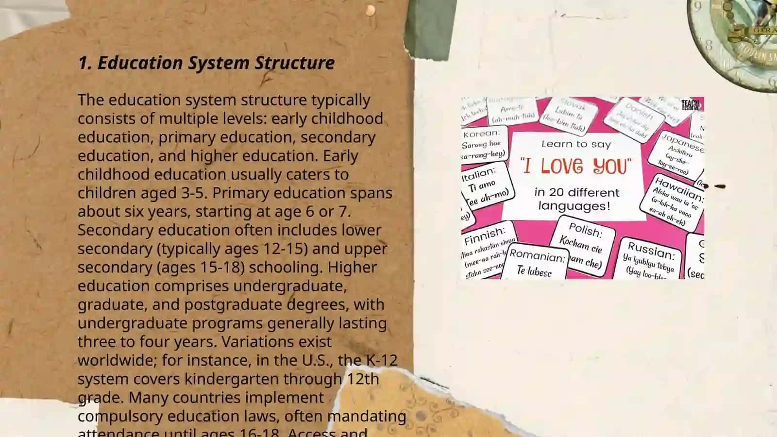 Student's life in the countries whose language is being learned 3