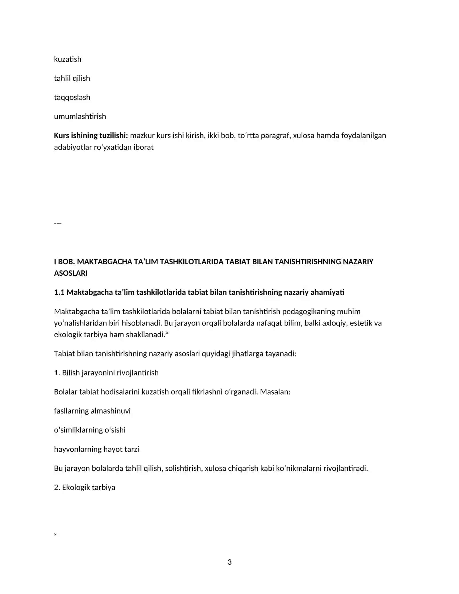 MAKTABGACHA TA’LIM TASHKILOTLARIDA TABIAT BILAN TANISHTIRISHNING NAZARIY ASOSLARI 3