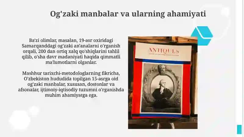Og'zaki manbalar va ularning ahamiyati 3