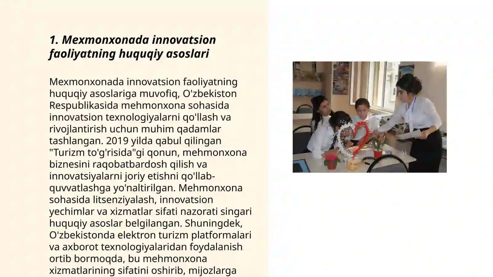 Mexmonxonada Innovation faoliyatni davlat tomonidan tartibga solinishi 3