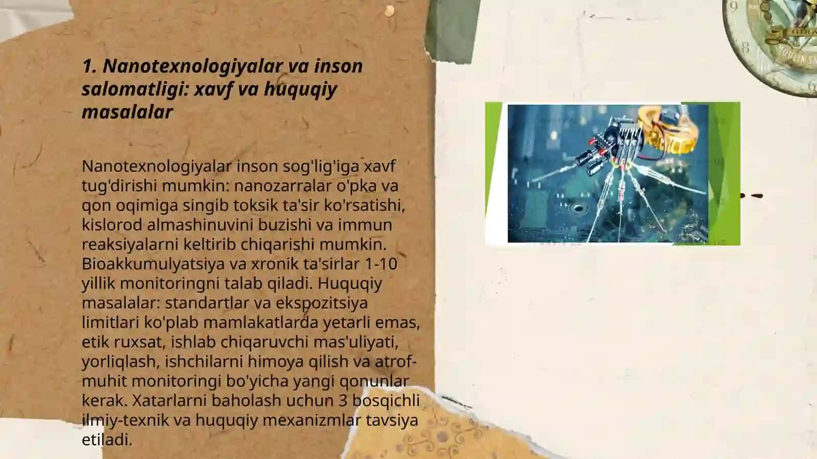 Nanotexnologiyalarni qo'llashning etik jihatlari 3