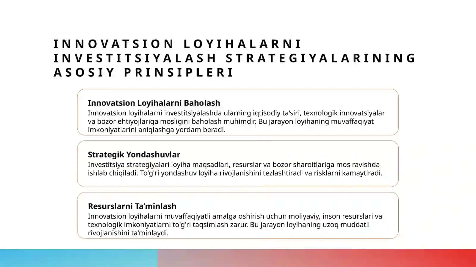 Innovatsion loyihalarni investitsiyalash 3