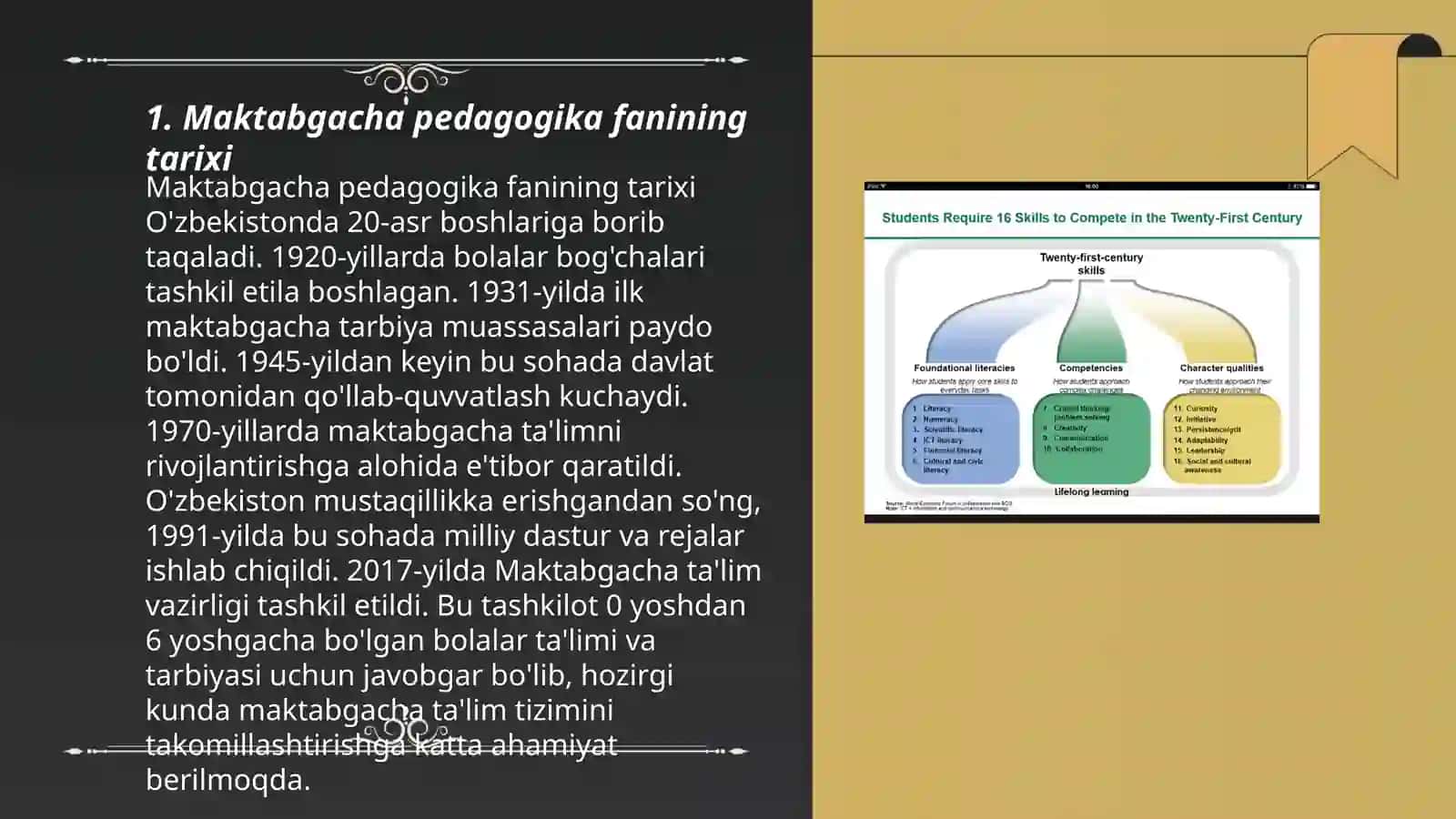 Maktabgacha pedagogika fanining tarixi 3