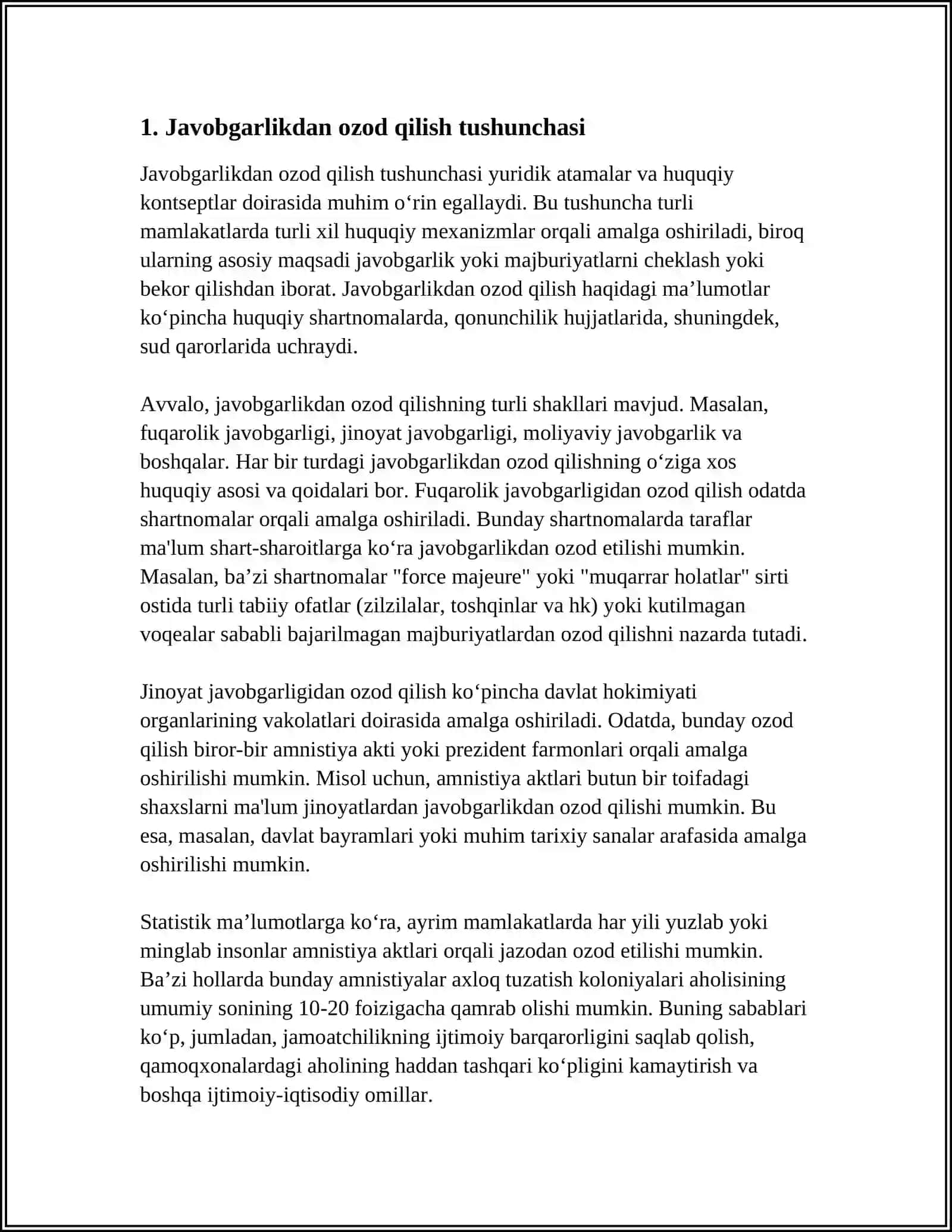 JAVOBGARLIKDAN OZOD QILISH TUSHUNCHASI VA TURLARI 3